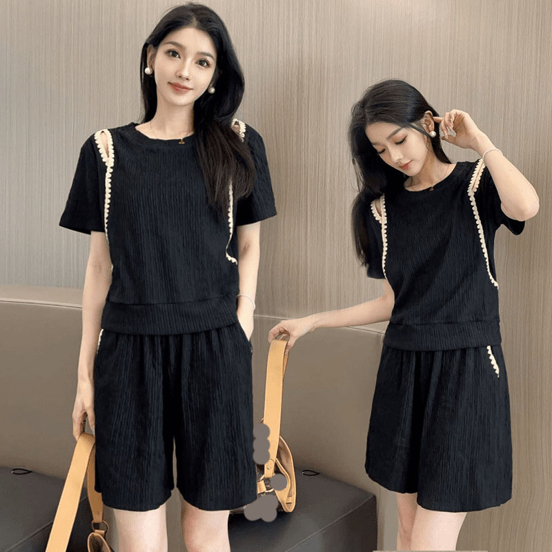 Off Shoulder Blouse - Korean Fashion Off Shoulder T-Shirts Two-Piece