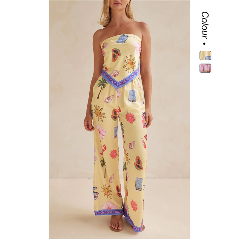 Yellow Summer Clothing - 25 Summer New Fashion Sexy Print