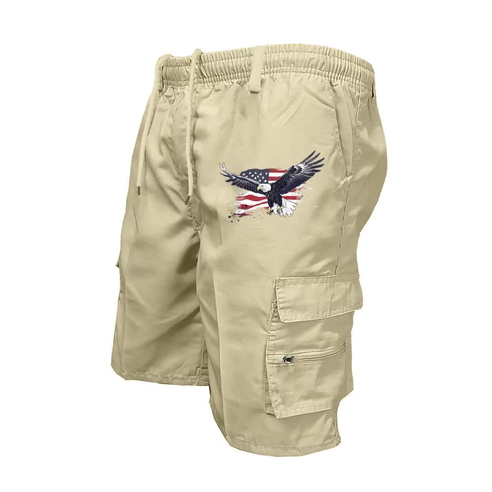 Summer Clothing Work - 2026 Male Cargo Shorts Elastic Waist