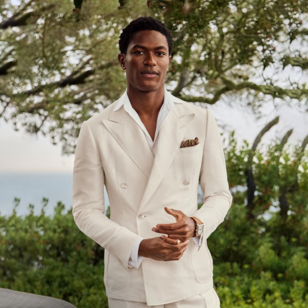 Summer Clothing Men Linen - Summer Linen Double Breasted Suits for