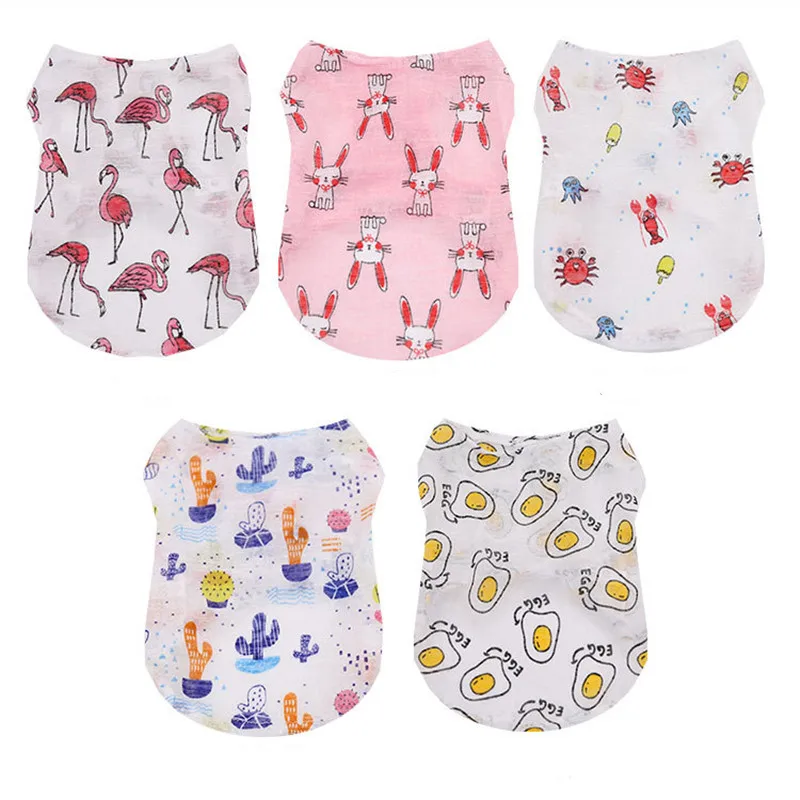 Summer Clothing Colors - 5 Colors Summer Lovely Cartoon Dog