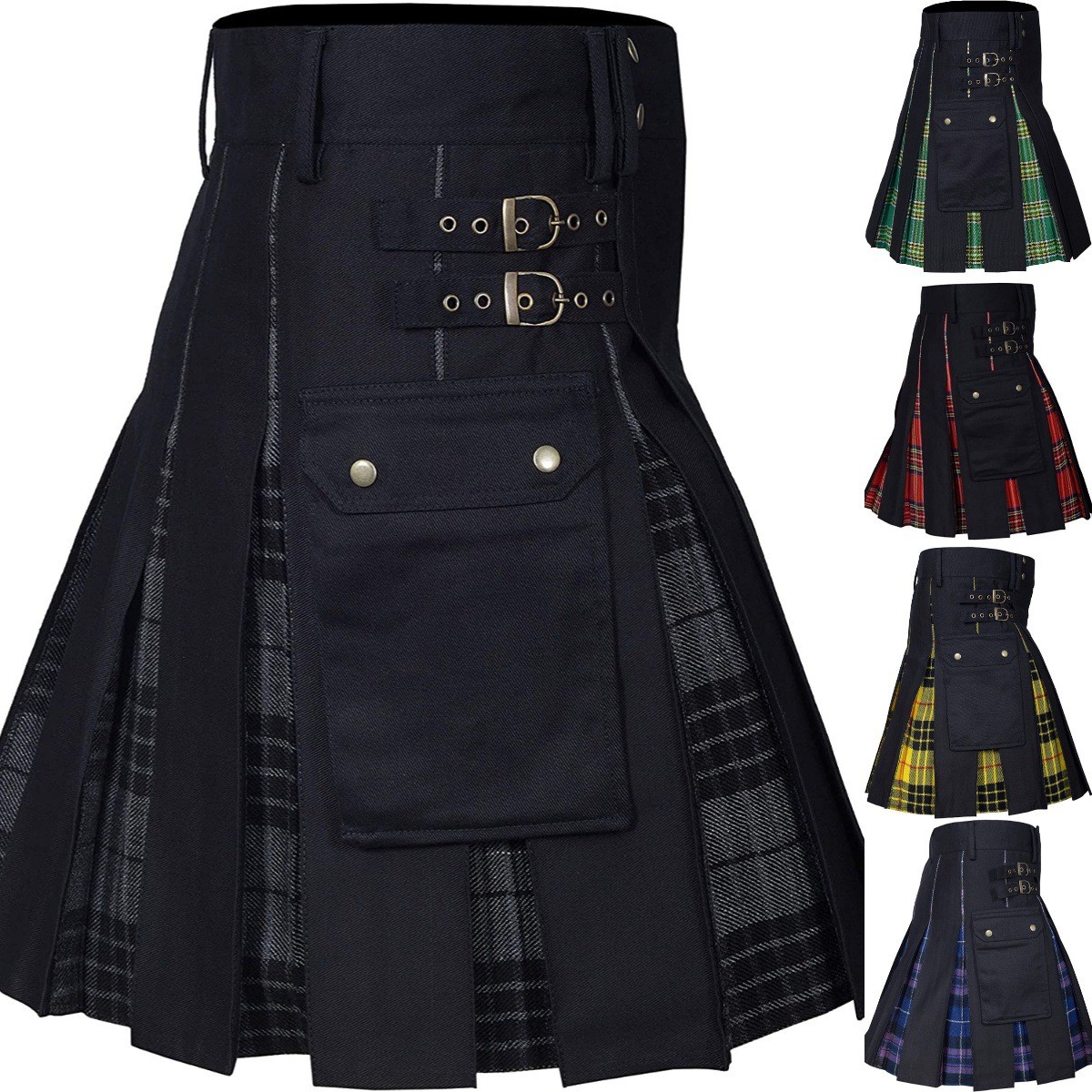 Summer Clothing Men Linen - Summer Men's Clothing Plaid Color Block