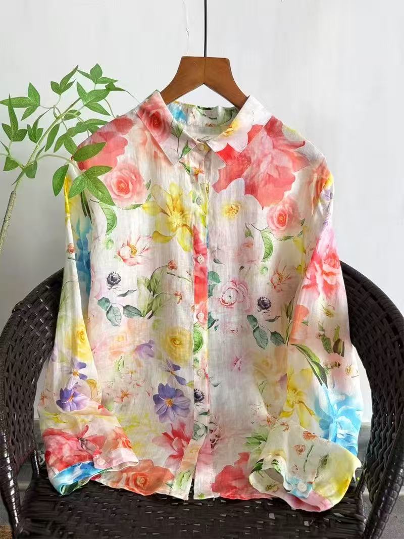 Japan Summer Clothing Women - 2026 Vintage clothing 100% ramie linen