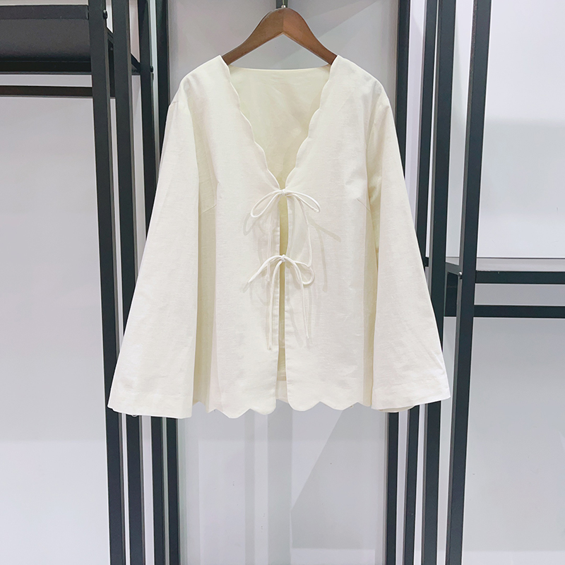 Crop Blouse Linen - 2026 New Vintage Boho Embroidered Blouse