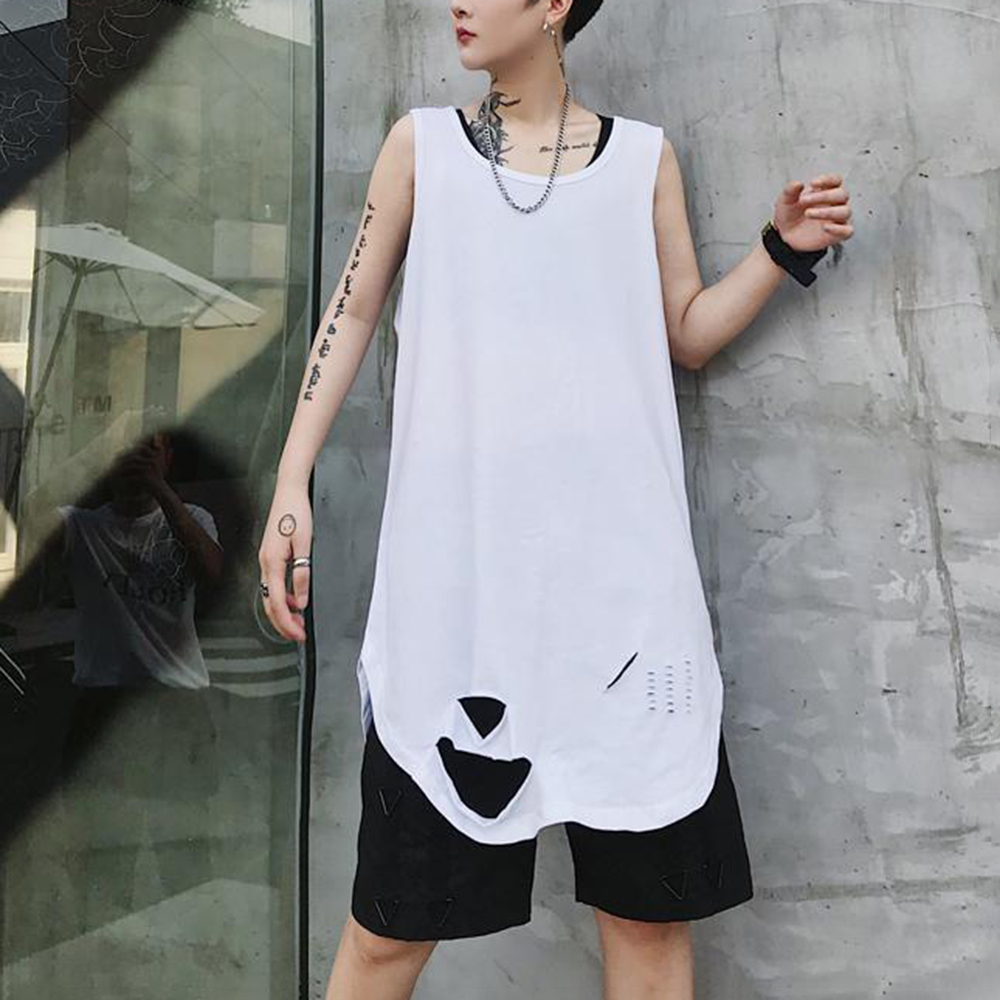 Mens Dark Ripped Breathable Ta - Summer Clothing Trends 2026 ulasan dan harga