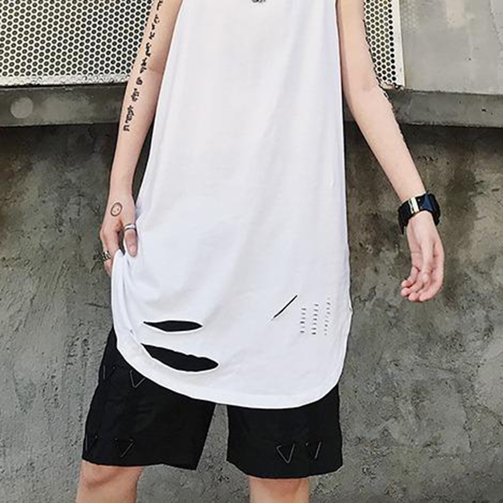 Mens Dark Ripped Breathable Ta - Summer Clothing Trends 2026 ulasan dan harga