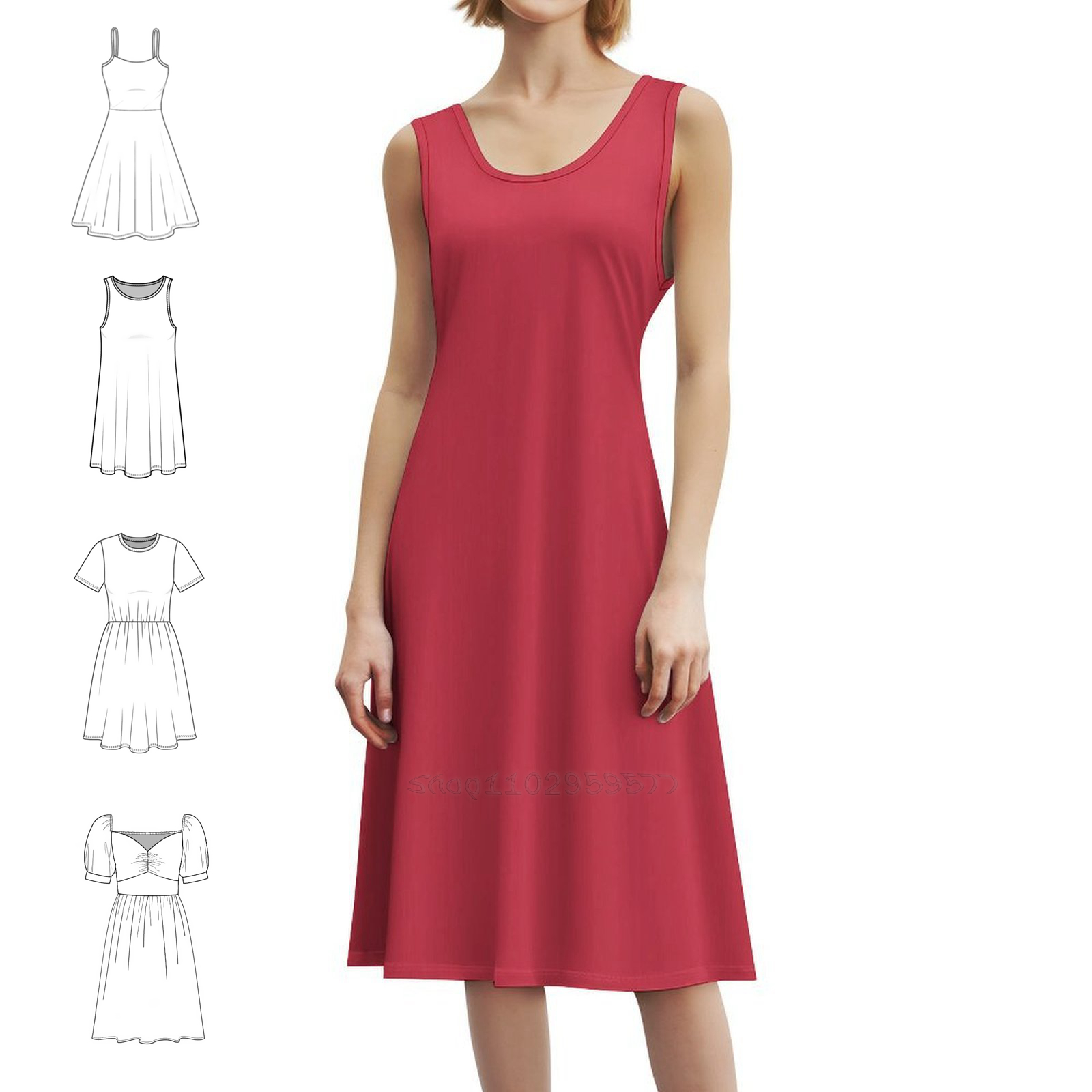 Paprika Floral Smock Dress For - Summer Clothing Colors ulasan dan harga