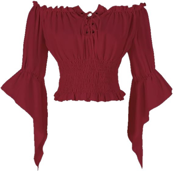 Renaissance Medieval Aristocra - Off Shoulder Blouse ulasan dan harga