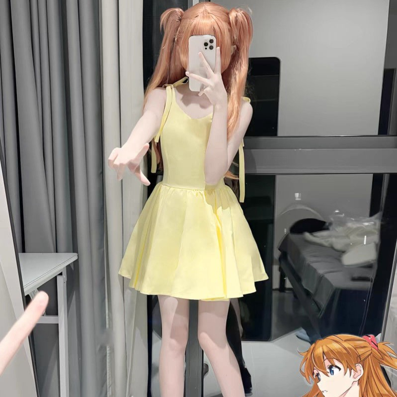 Shikinami Asuka Langley Yellow - Yellow Summer Clothing ulasan dan harga
