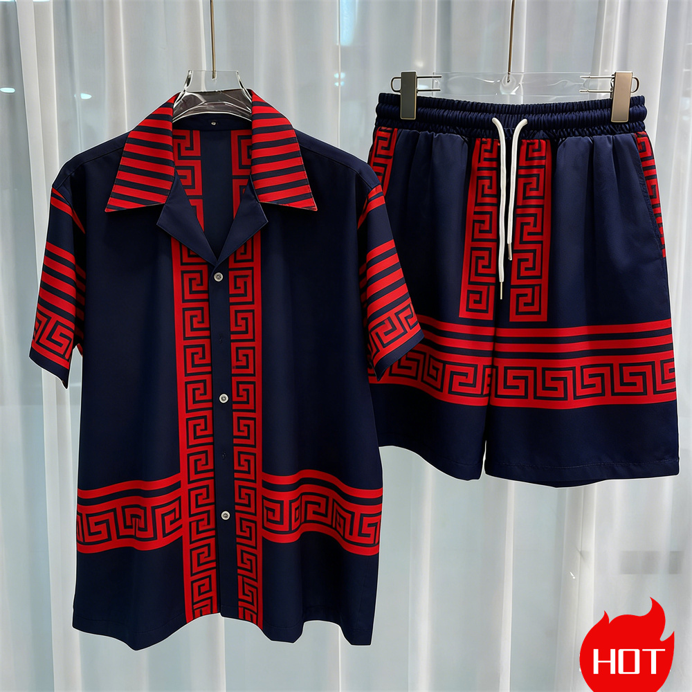 Digital printed men's set fash - Summer Clothing Trends ulasan dan harga