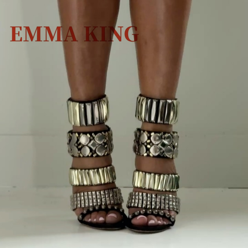 Black Embellished Ankle Strap  - Summer Holiday Clothing Women ulasan dan harga
