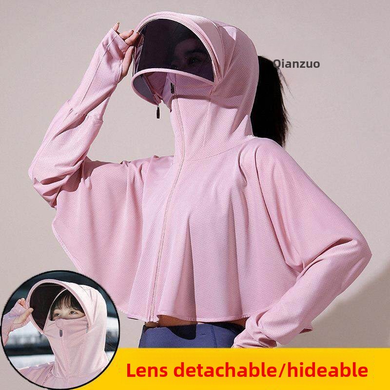 Ice Silk UV Protection Clothin - Summer Clothing Drive ulasan dan harga