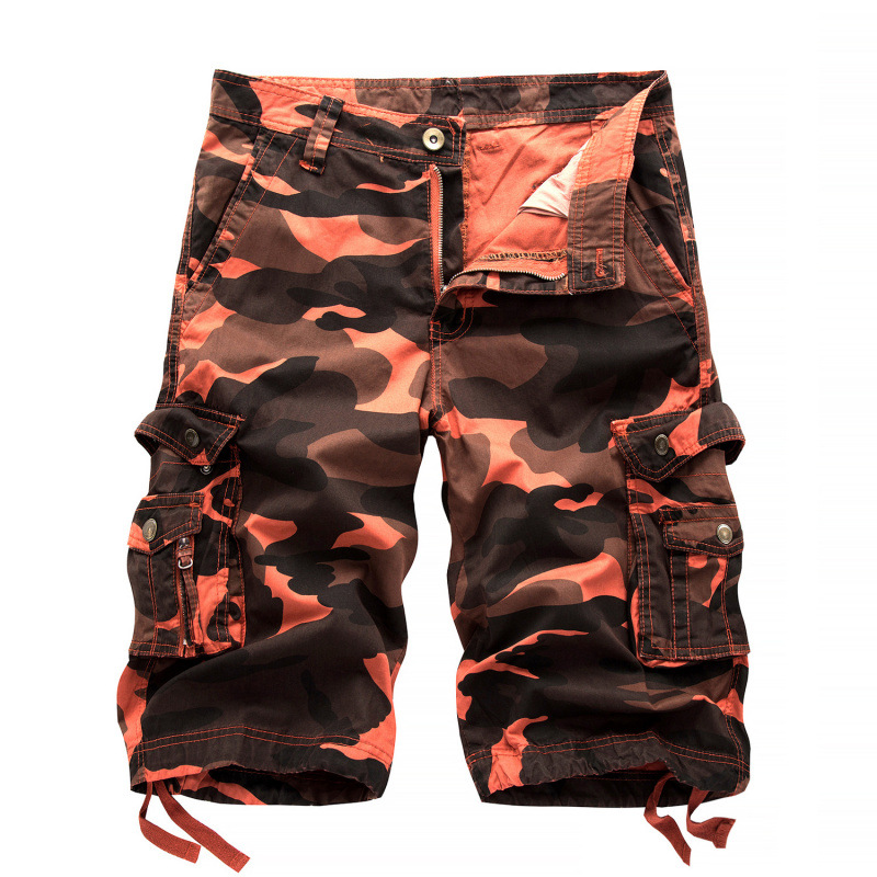 Men's Blue Camouflage Knee-len - Summer Clothing Work ulasan dan harga