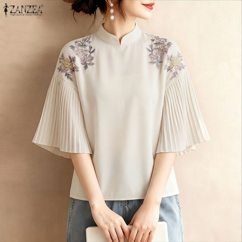 2026 ZANZEA Summer Floral Prin - Summer Clothing Work ulasan dan harga