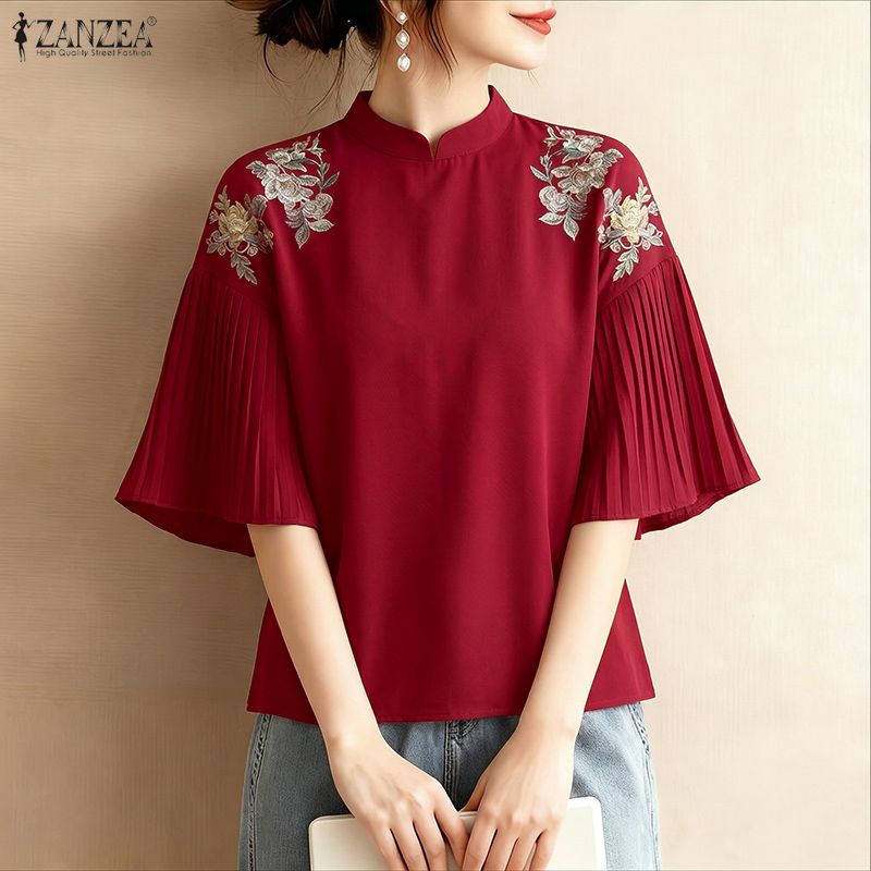 2026 ZANZEA Summer Floral Prin - Summer Clothing Work ulasan dan harga