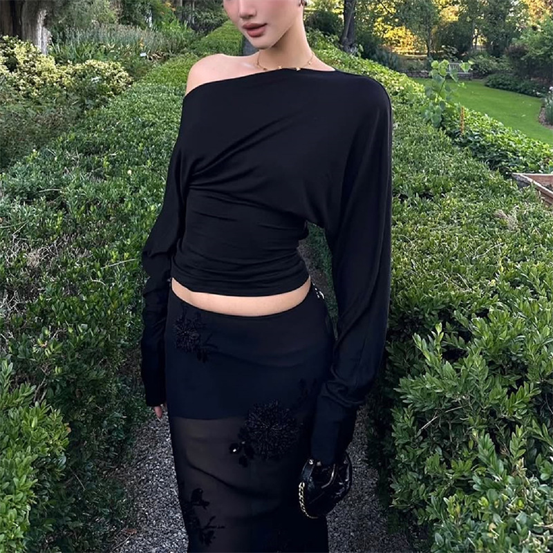 2026 Women’s One Shoulder Top  - Off Shoulder Blouse ulasan dan harga