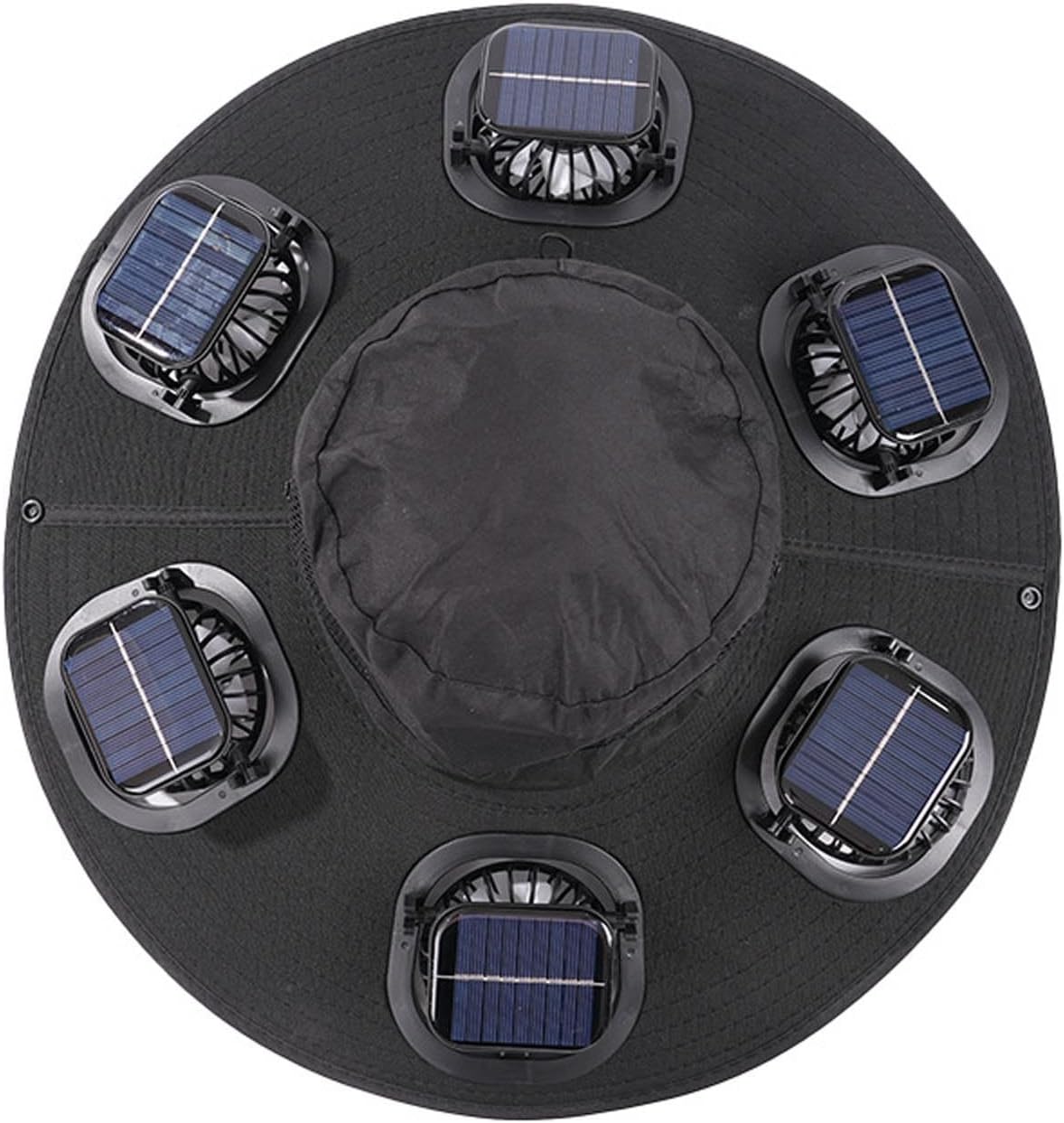 Hot 6 Fans Solar Fan Hat Breat - Summer Clothing Capsule ulasan dan harga