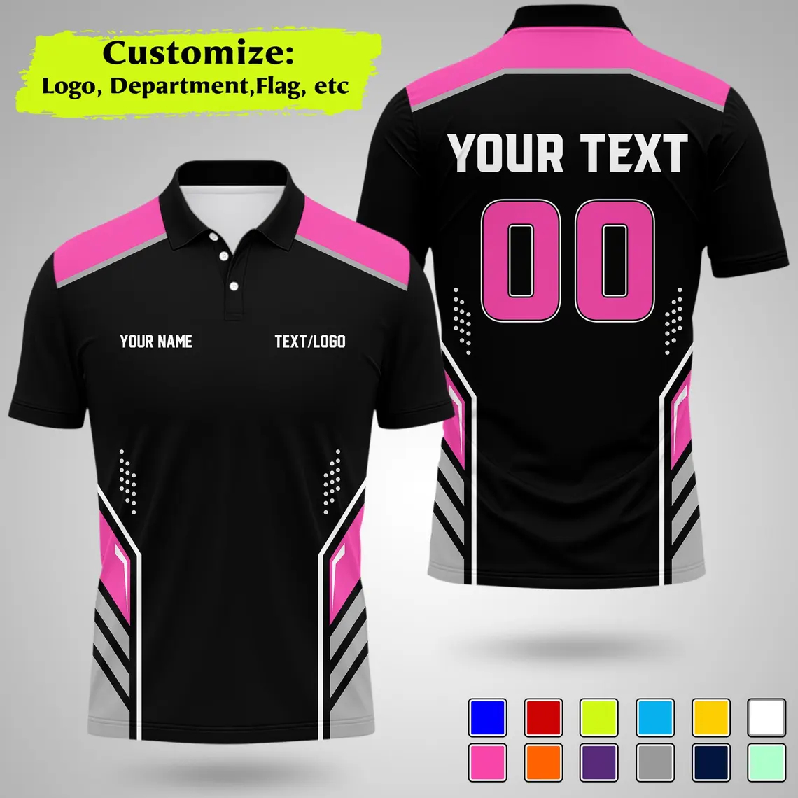 New Personalized Team Polo Shi - Summer Clothing Name ulasan dan harga