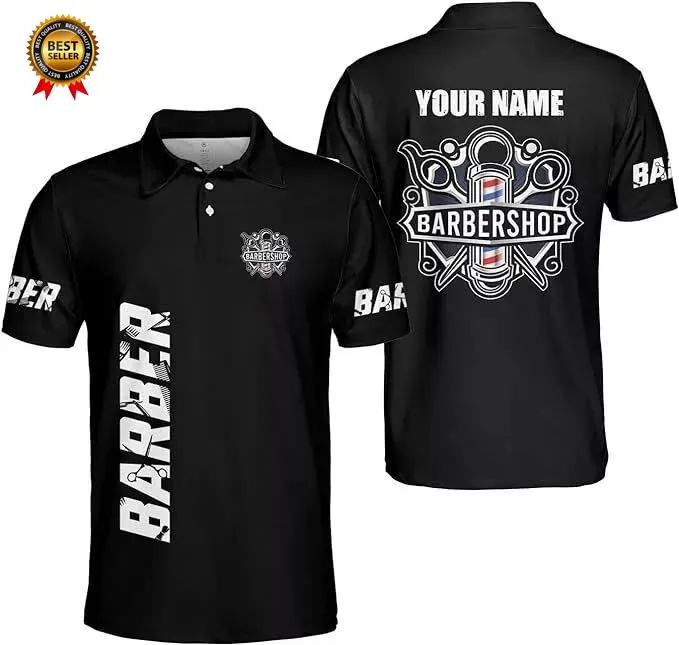 2025 Barber Short Sleeve Polo  - Summer Clothing Name ulasan dan harga