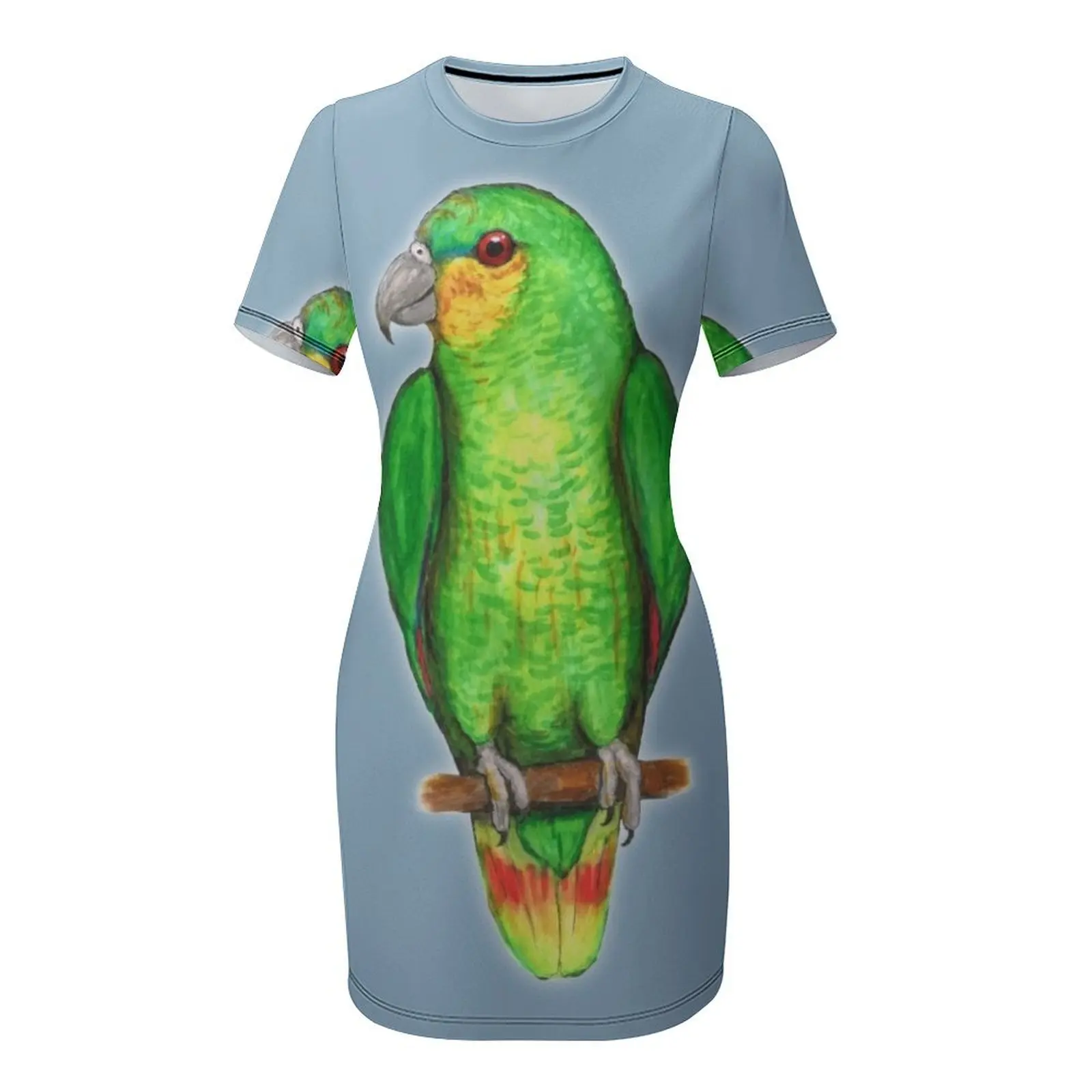 Orange winged amazon parrot Sh - Summer Clothing Amazon ulasan dan harga