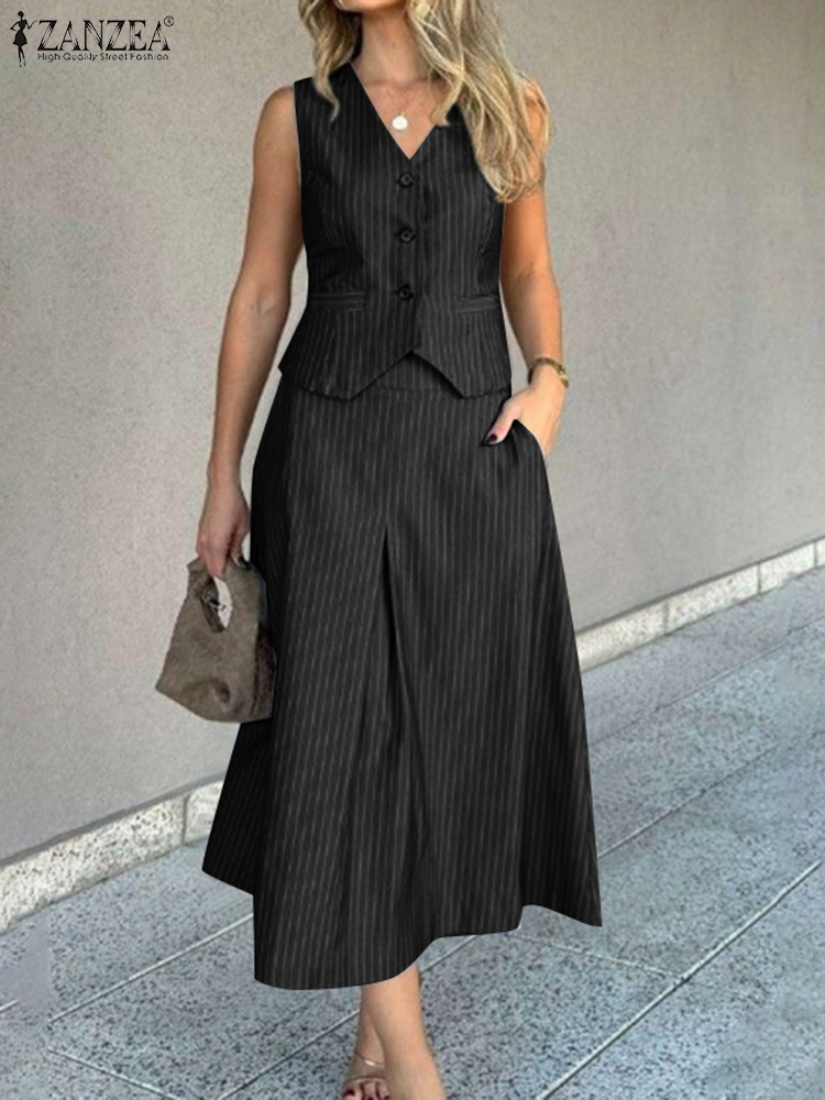 ZANZEA Office Women 2 Piece Se - Summer Clothing Work ulasan dan harga