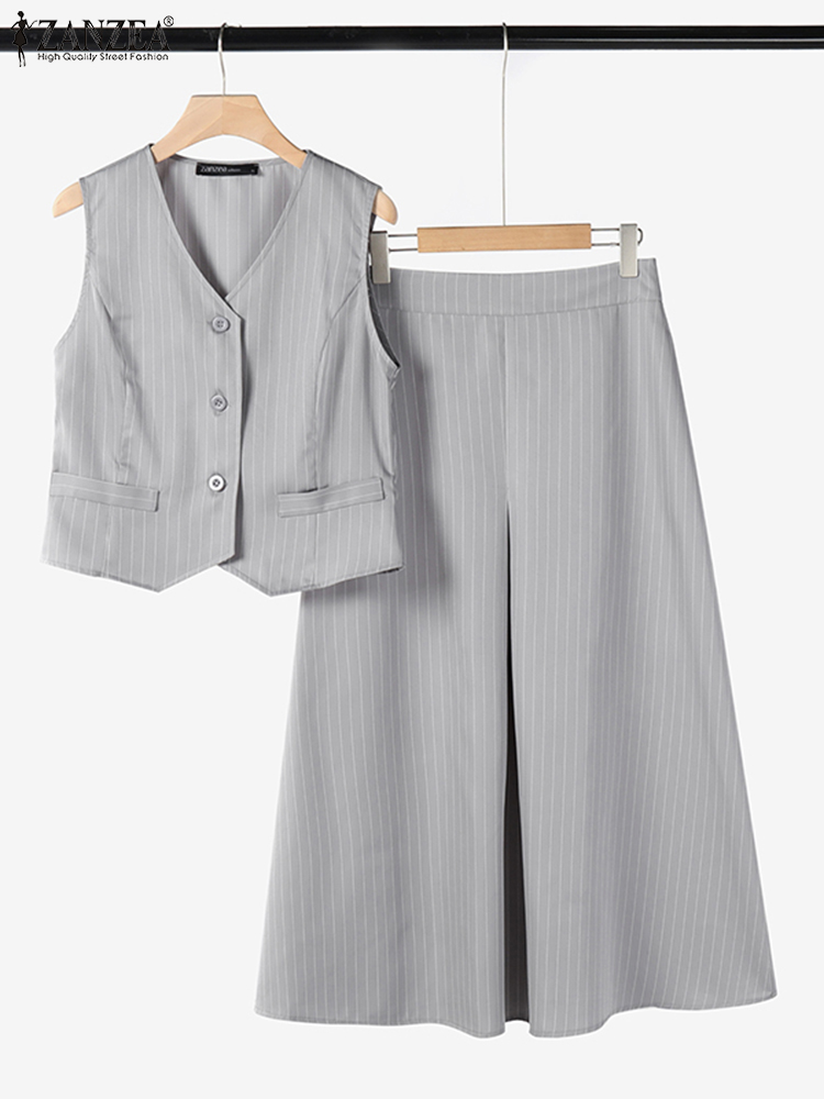 ZANZEA Office Women 2 Piece Se - Summer Clothing Work ulasan dan harga