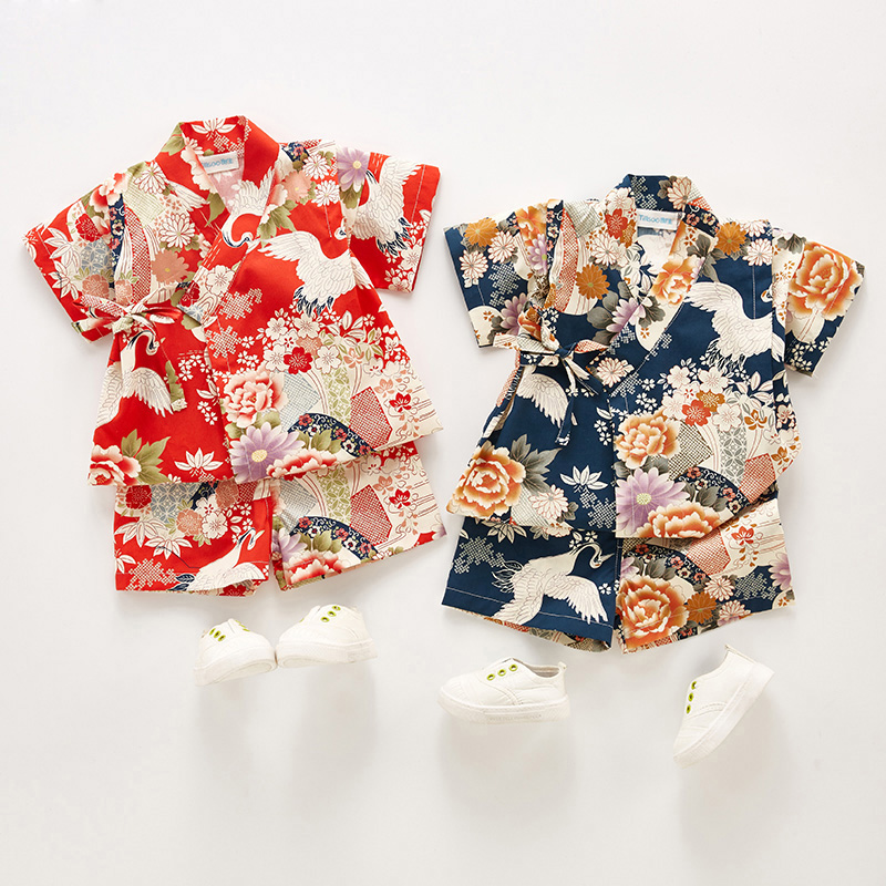 Summer Children Yukata Clothin - Summer Clothing Baby Boy ulasan dan harga