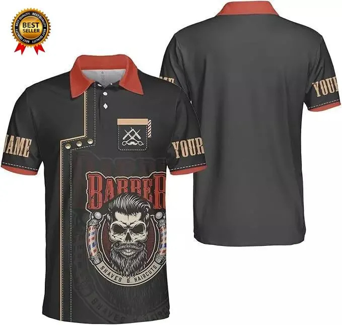 2025 Barber Short Sleeve Polo  - Summer Clothing Name ulasan dan harga
