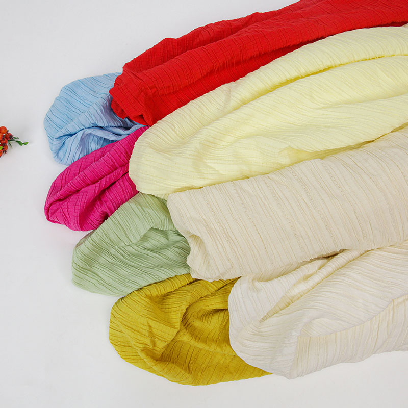 Plain Chiffon Pleated Fabric B - Soft Summer Yellow Clothing ulasan dan harga