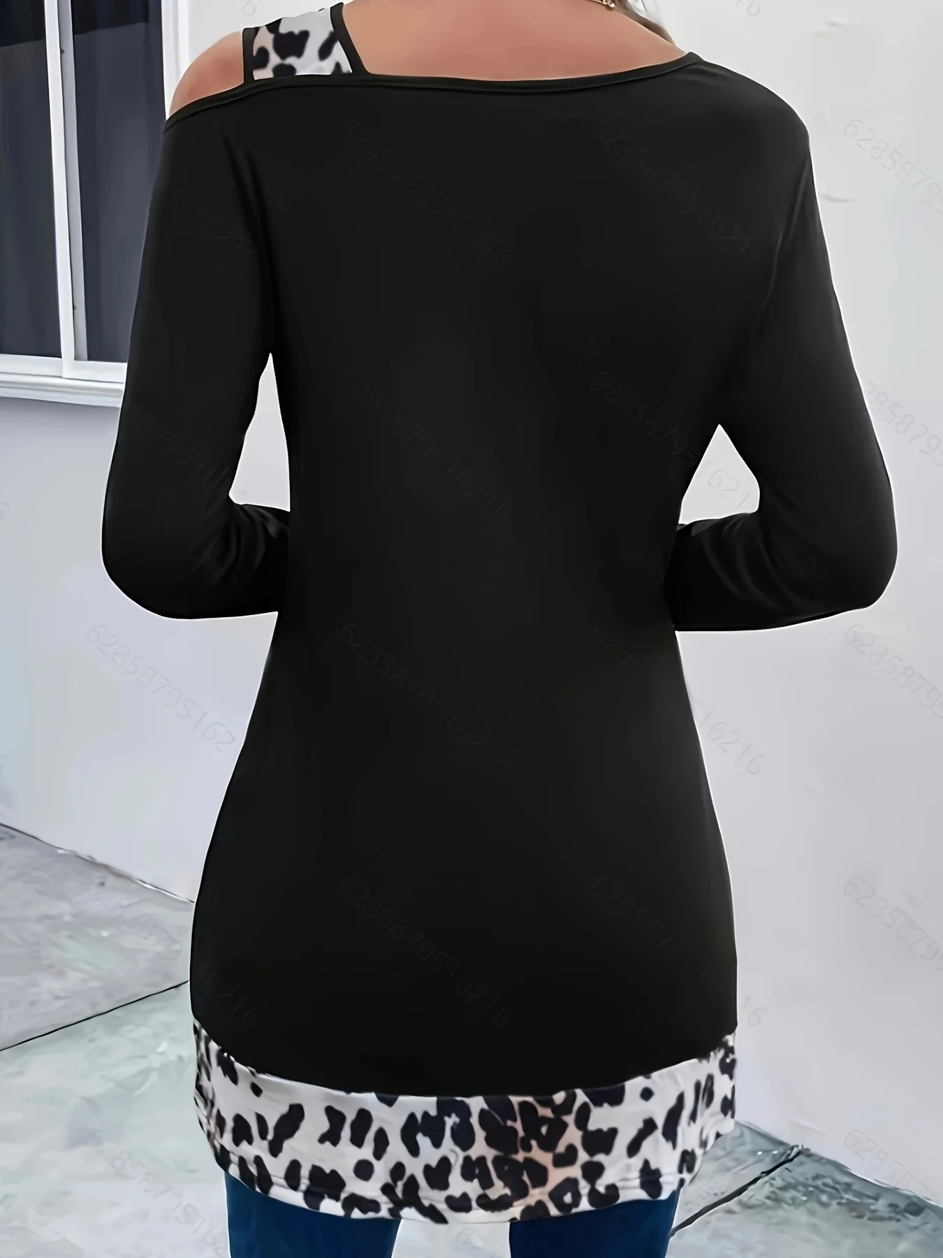 Plus Size 1XL-5XL Women's Fash - Off Shoulder Blouse ulasan dan harga