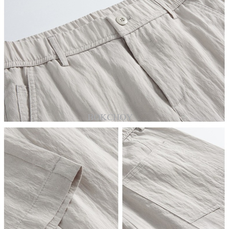 2026 Spring Summer New Thin Ly - Summer Clothing Men Linen ulasan dan harga