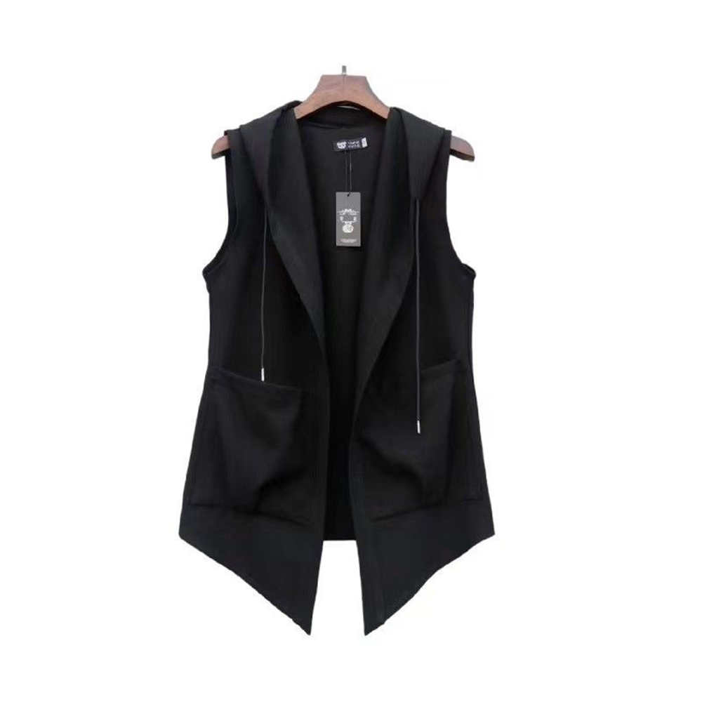 XS-5XL Mens Pocket Hooded Vest - Summer Clothing Trends 2026 ulasan dan harga