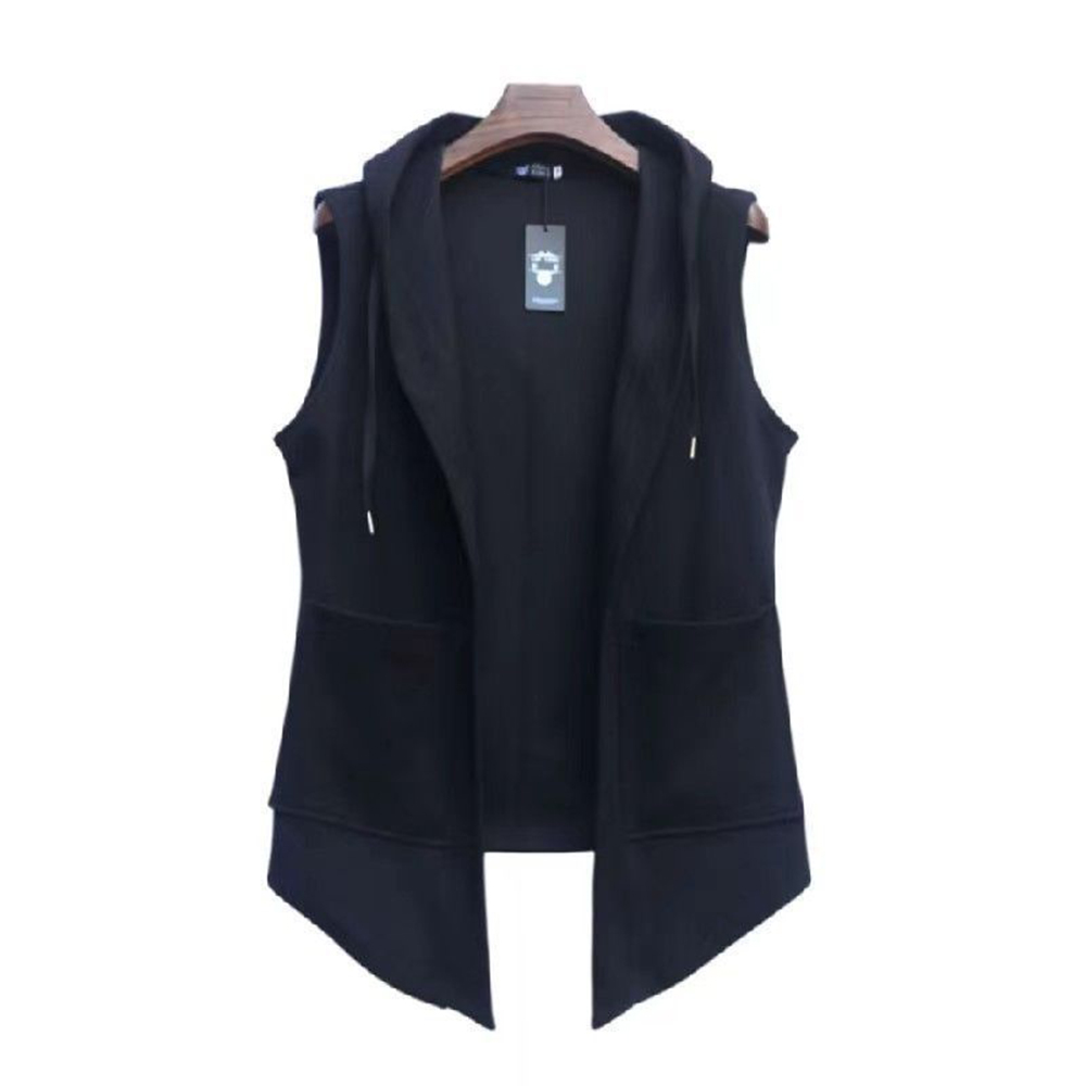 XS-5XL Mens Pocket Hooded Vest - Summer Clothing Trends 2026 ulasan dan harga