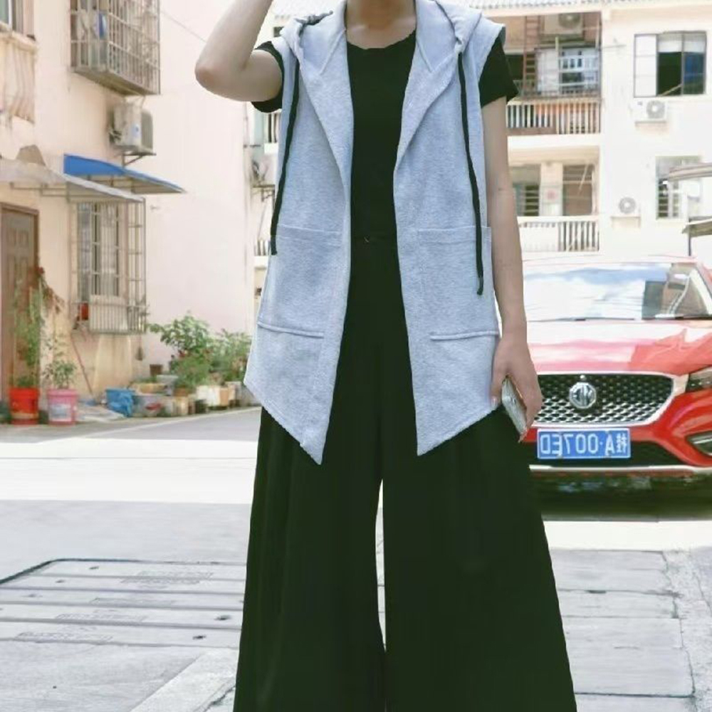 XS-5XL Mens Pocket Hooded Vest - Summer Clothing Trends 2026 ulasan dan harga