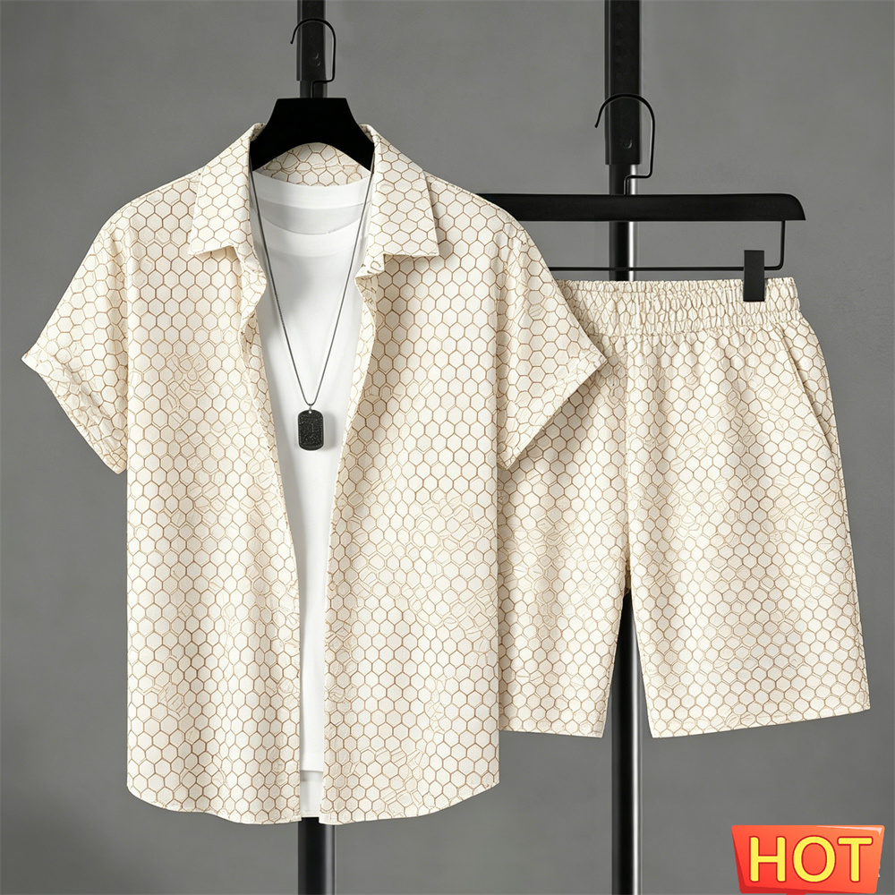 Summer Outfits Man Shirt Set G - Summer Clothing Trends ulasan dan harga