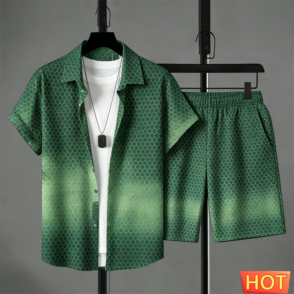 Summer Outfits Man Shirt Set G - Summer Clothing Trends ulasan dan harga