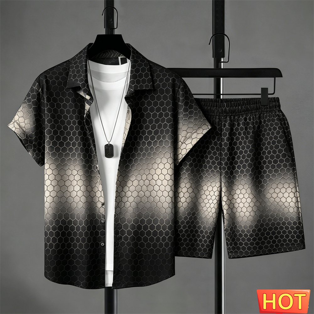 Summer Outfits Man Shirt Set G - Summer Clothing Trends ulasan dan harga