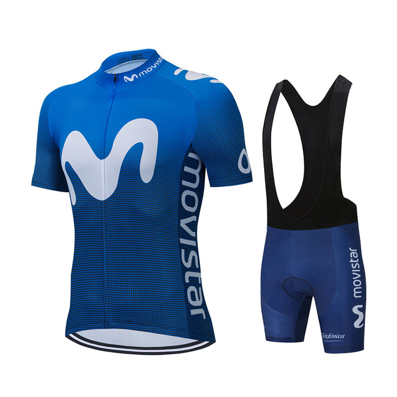 New Summer Movistar Team Cycli - Summer Clothing Men Sale ulasan dan harga