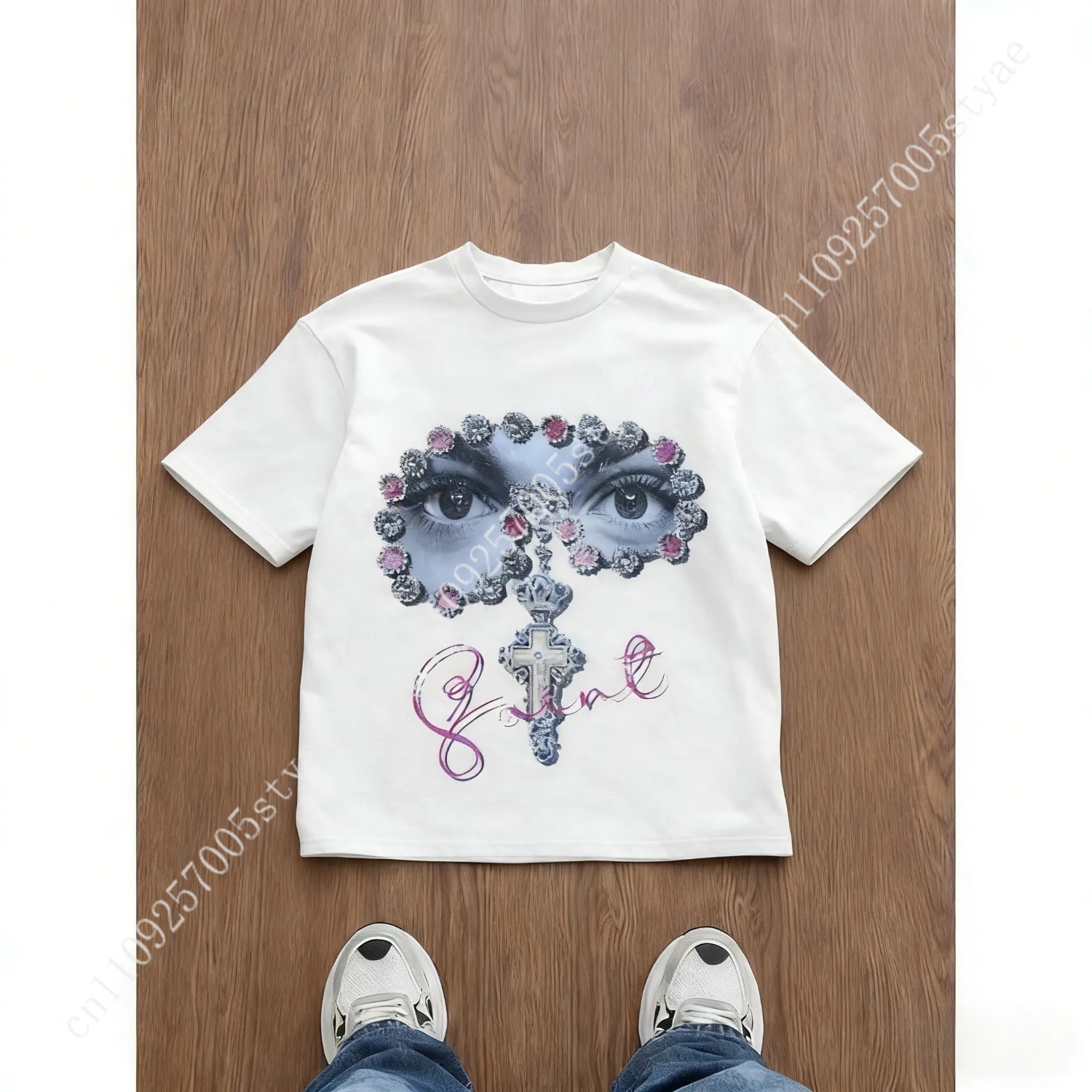 Men's Loose Fit Graphic Print  - Summer Quilt ulasan dan harga