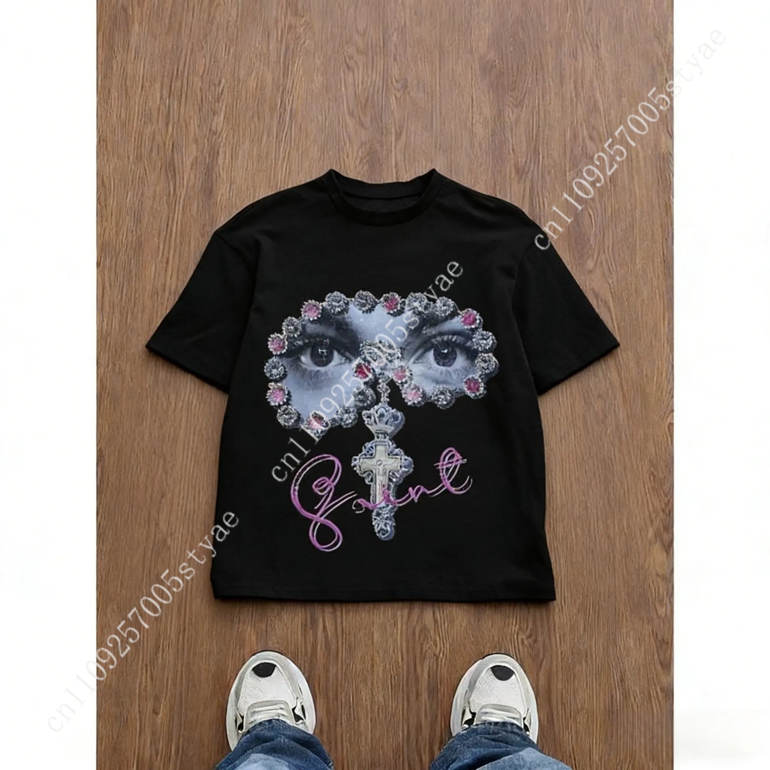 Men's Loose Fit Graphic Print  - Summer Quilt ulasan dan harga