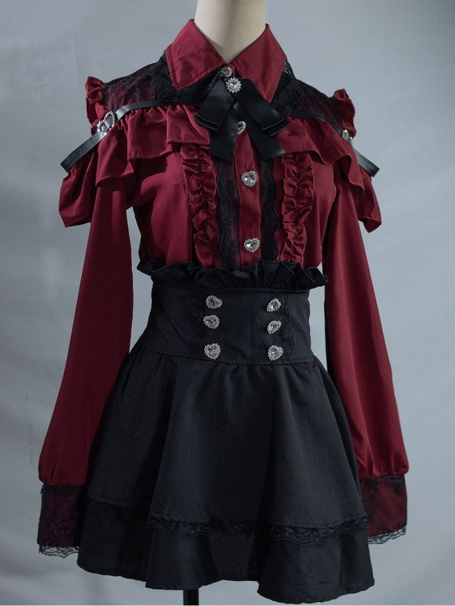 Subculture JK Uniform 2 Piece  - Off Shoulder Blouse ulasan dan harga