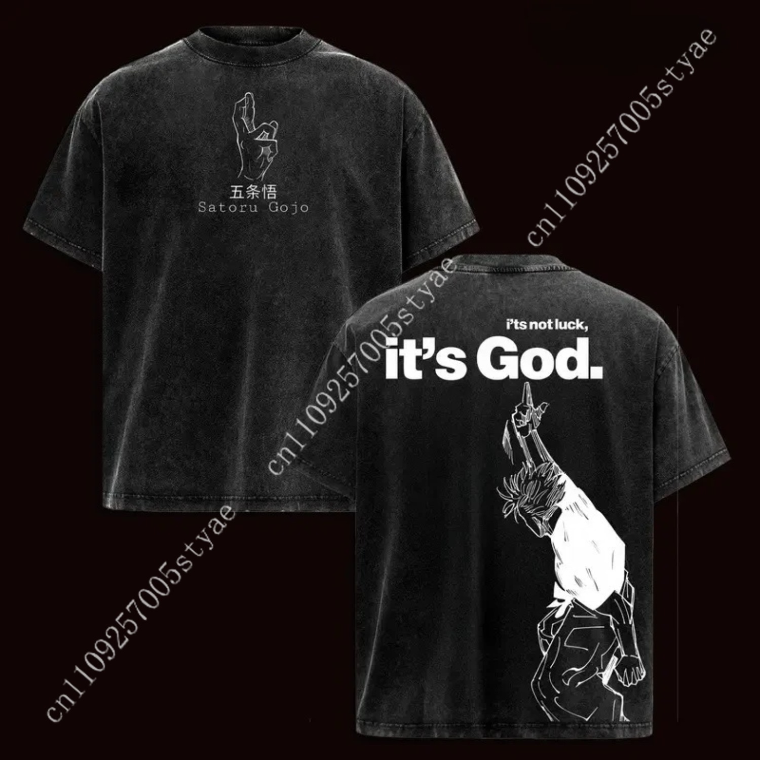 Anime  Gojo Satoru Graphic Tee - Summer Quilt ulasan dan harga