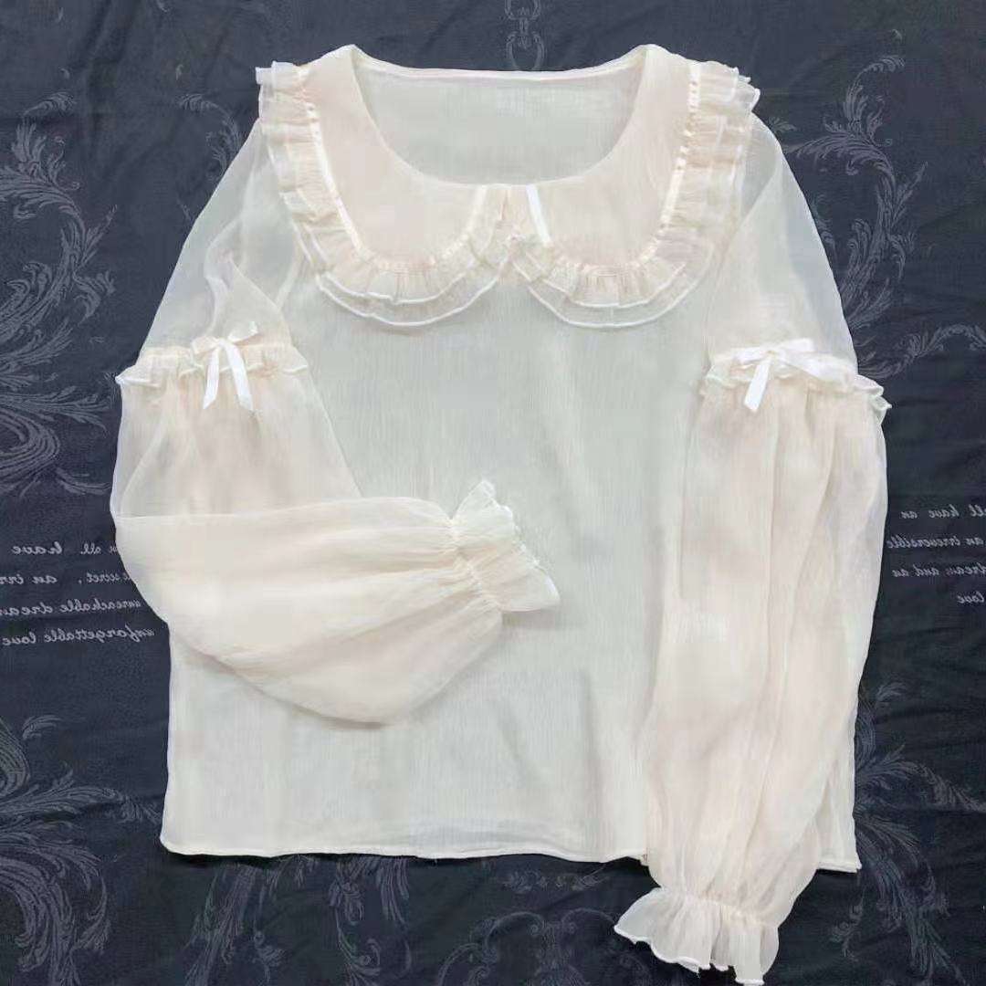 New Spring Blouses Women Simpl - Crop Blouse Linen ulasan dan harga