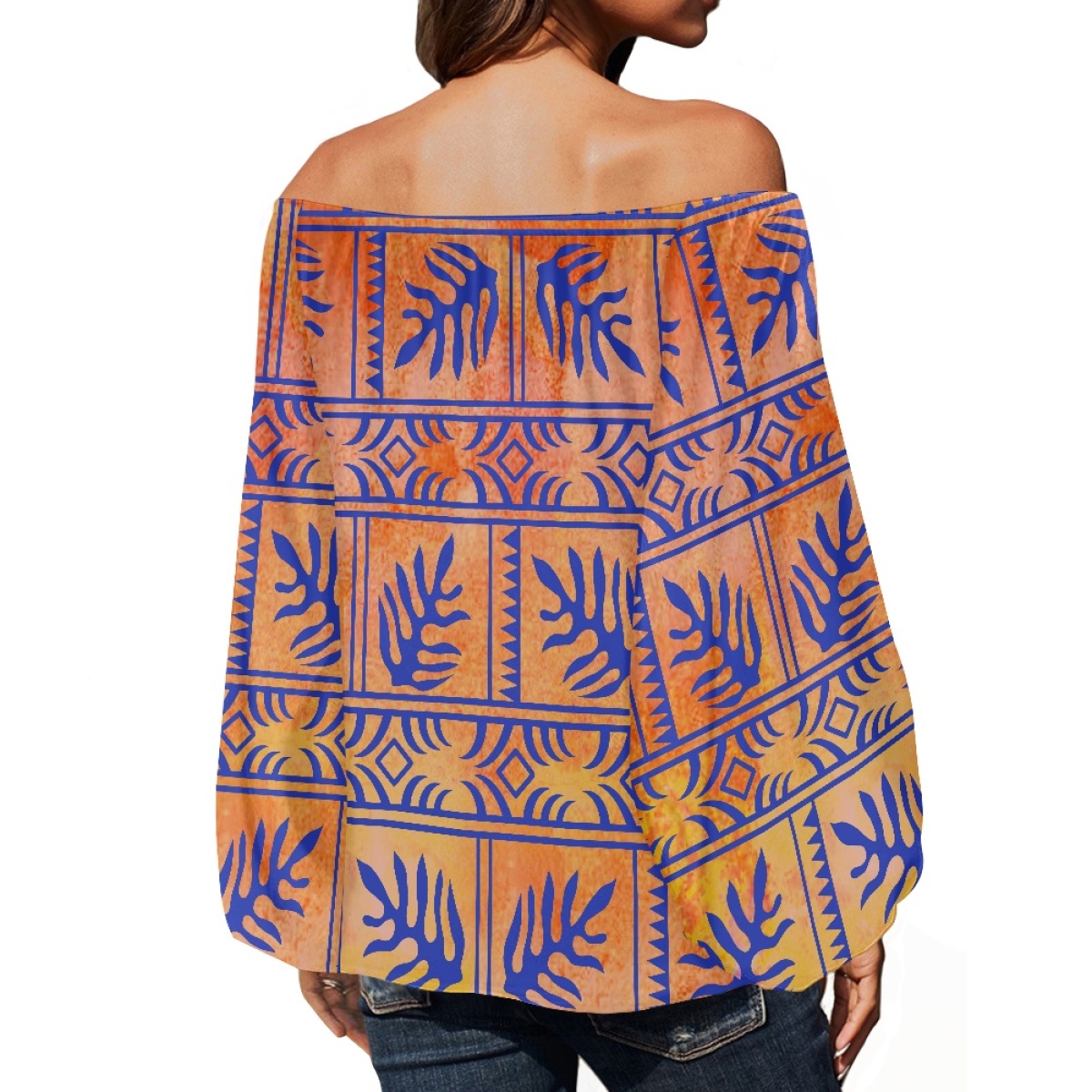 Polynesian Tribal Clothing Sam - Off Shoulder Blouse ulasan dan harga