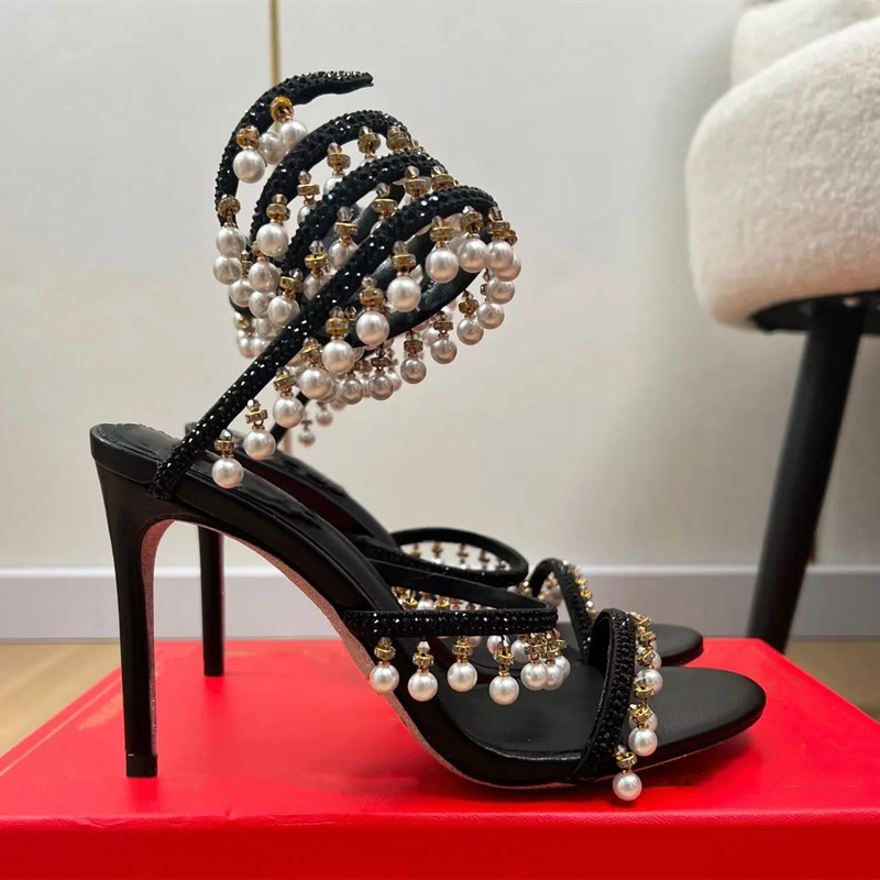 Luxury Rhinestones Pearls Tass - Summer Holiday Clothing Women ulasan dan harga