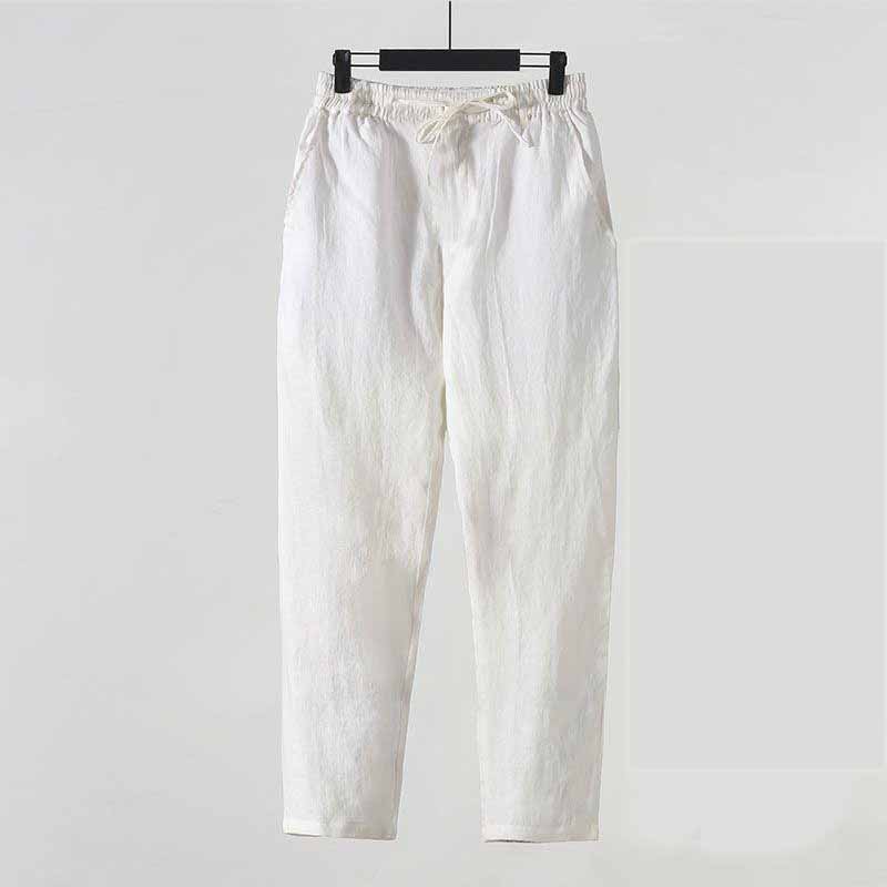 Summer Chinese Style Straight  - Summer Clothing Men Linen ulasan dan harga
