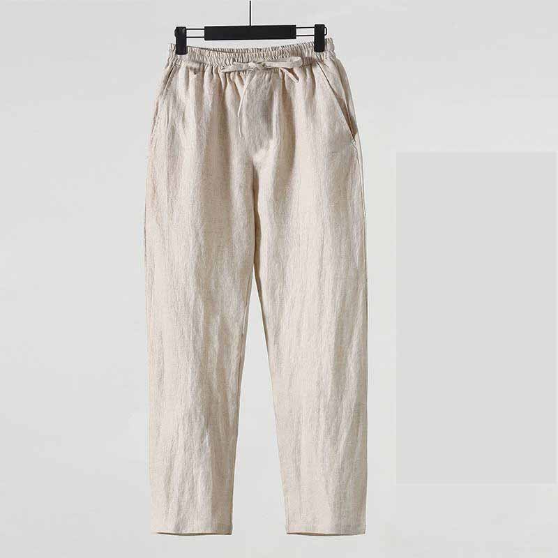Summer Chinese Style Straight  - Summer Clothing Men Linen ulasan dan harga