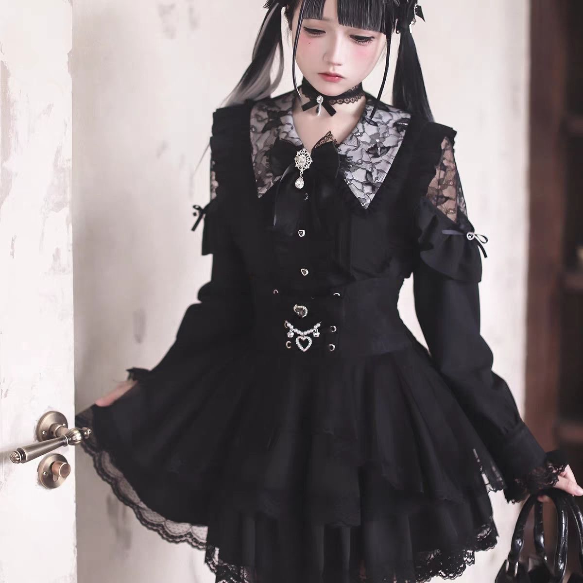 Harajuku Kawaii Skirt Sets Wom - Off Shoulder Blouse ulasan dan harga
