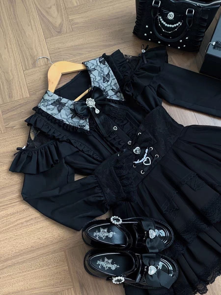 Harajuku Kawaii Skirt Sets Wom - Off Shoulder Blouse ulasan dan harga