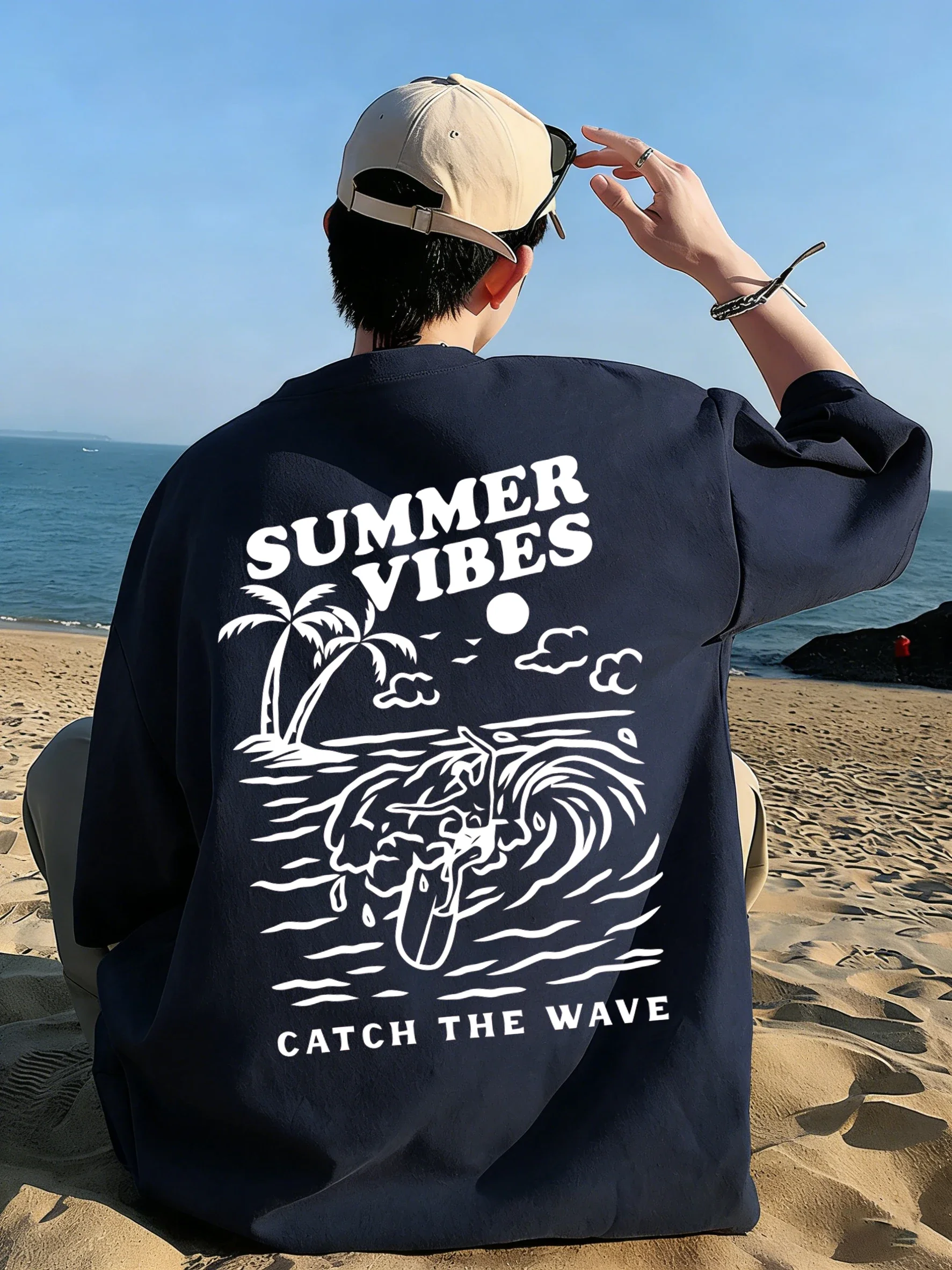 Summer Vibes Catch The Wave T- - Summer Vibes Clothing Men ulasan dan harga